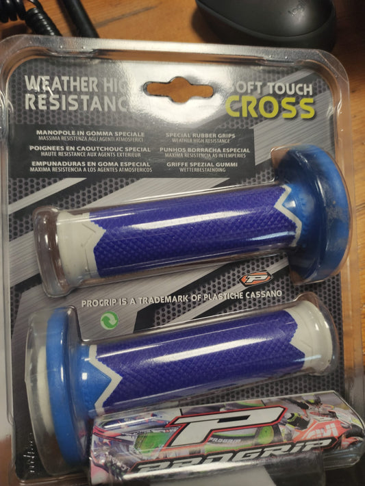 Manopole Progrip Blu, Azzurre e Bianche