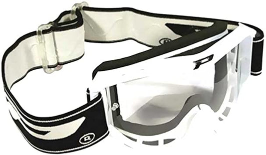 Occhiali MX Progrip White-Clear Lens BAMBINO